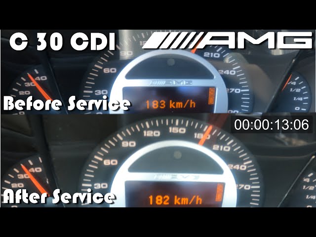 Mercedes C30 CDI AMG  Does a fresh Service improve 100-200 kmh performance  or top speed? 