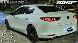 2022 Mazda3 Sedan Turbo AWD  POV Night Drive 4K 60FPS (Binaural Audio) Bose Sound System