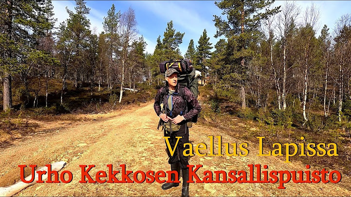 Vaellus lapissa, Urho Kekkosen kansallispuistossa lumen keskellä. Rautulampi- Kotaköngäs