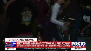 Shots fired during a candlelight vigil held for victims of Cottage Hill Rd  double homicide