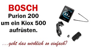 Bosch Purion 200 am Cube Reaction Hybrid Race um ein Kiox 500 erweitern. ....kann das jeder?