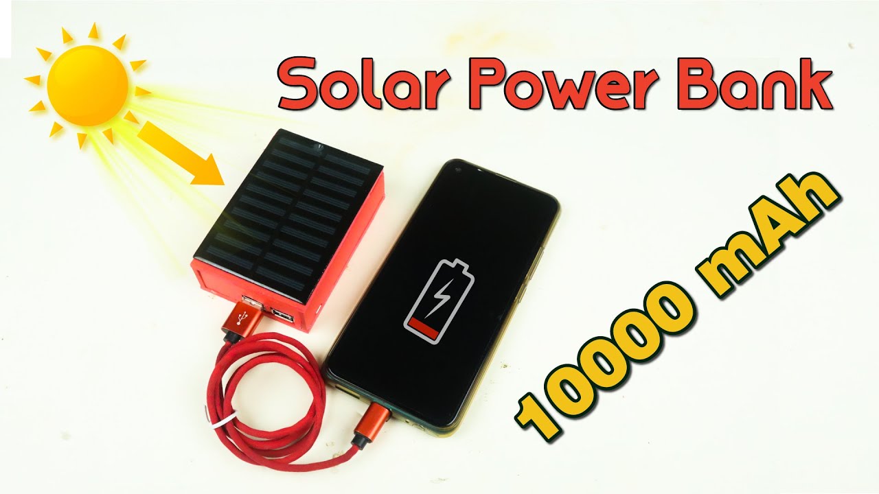 Powerful DIY Solar Power Bank Making Solar Power Bank Charger For