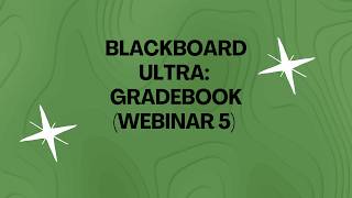 Summer 2026 Session - Blackboard Ultra