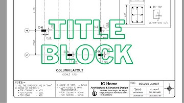AutoCAD title block template