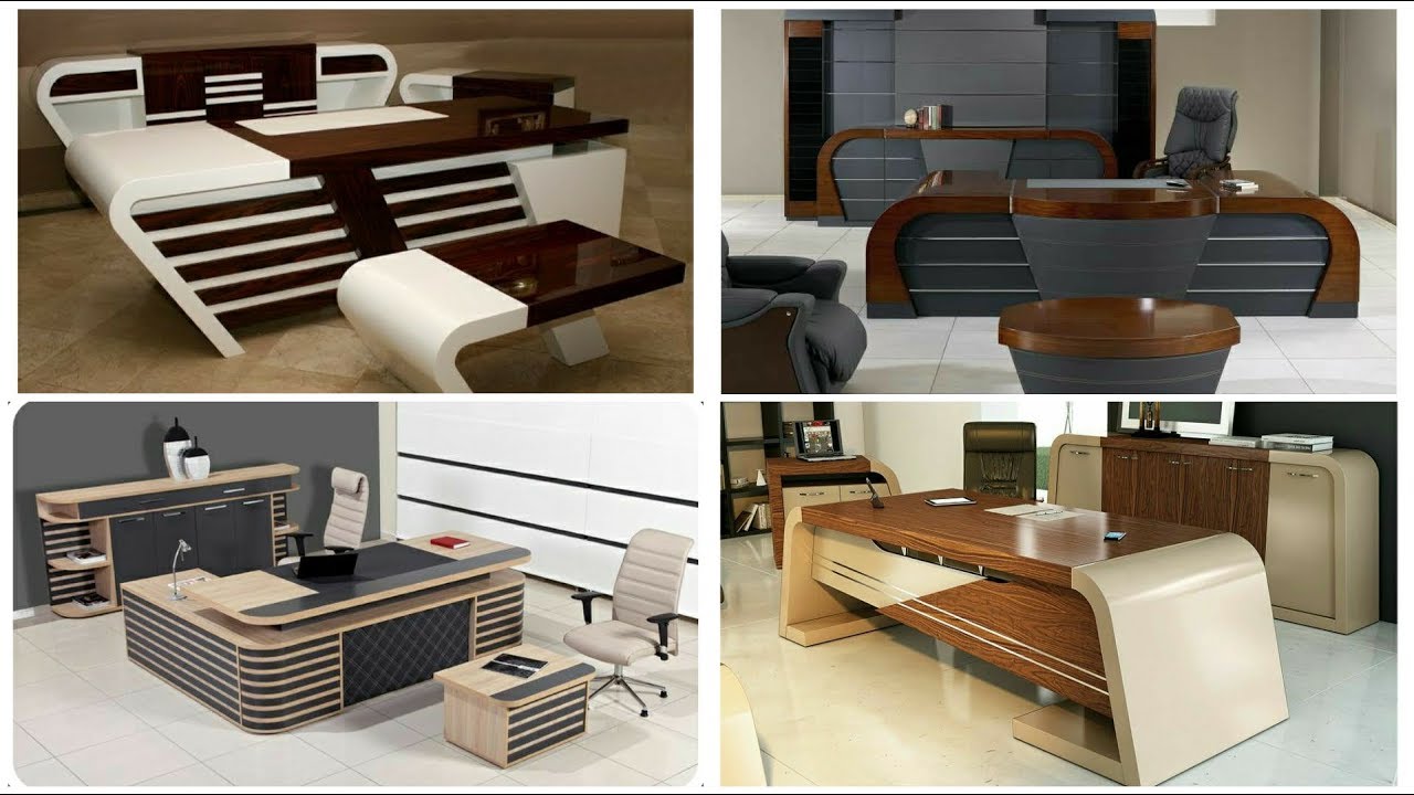 modern executive office table design @woodworkingidea - YouTube