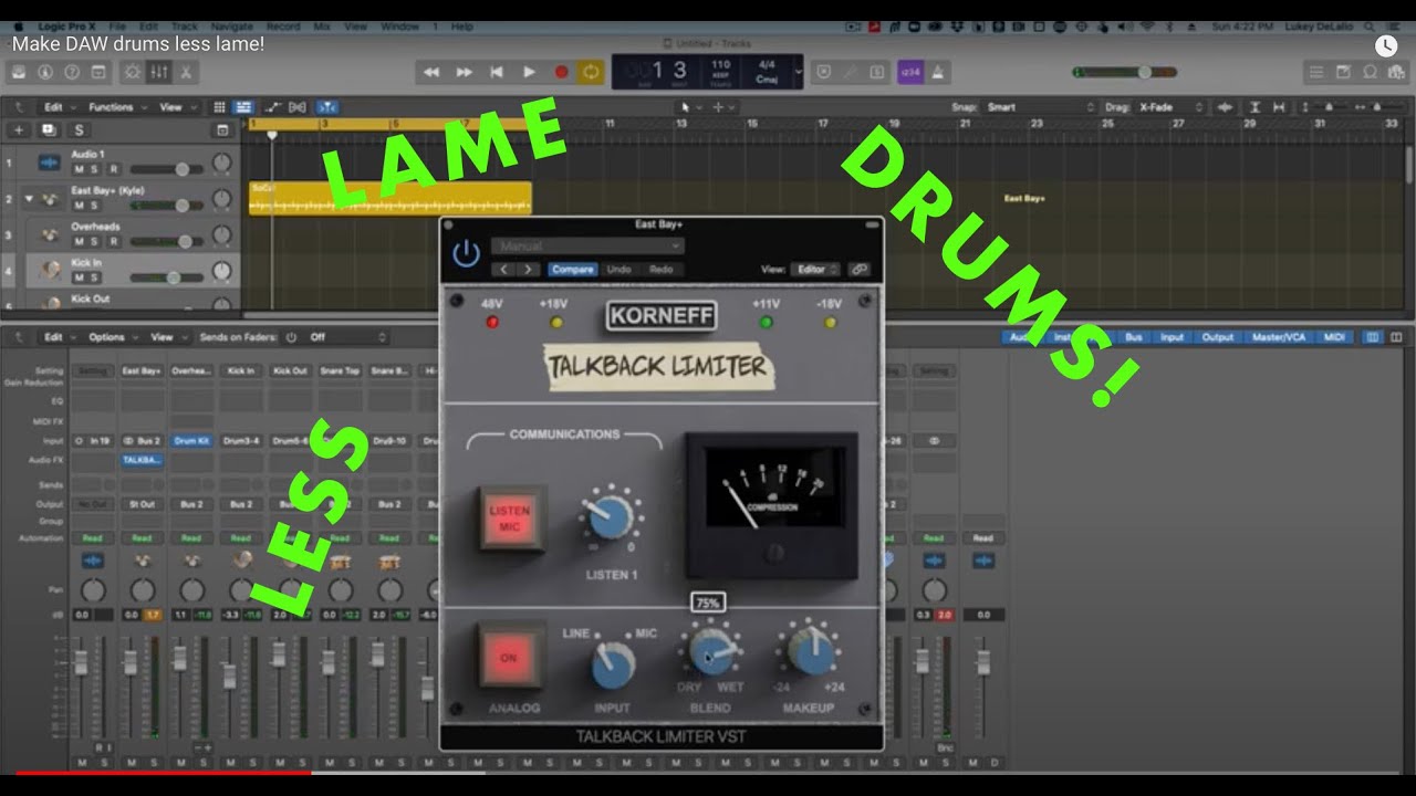 Less Lame Drums with the Talkback Limiter
