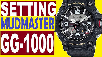Setting Casio G-Shock Mudmaster GG-1000 manual 5476 for use watch