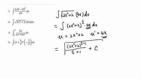 Integration - U Substitution Shortcut Part II