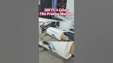 4 color 60m/min Flexo printing machine in film printing