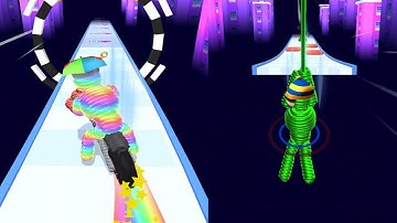 Rope Man Run-3D Android IOS Game! All Levels Gameplay! Asmr Games!