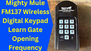 Mighty Mule Draadloos Toetsenbord FM137 Leer Zendercode