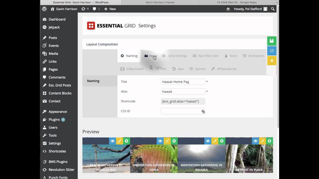 Adding Pages (items) to an Essential Grid - YouTube
