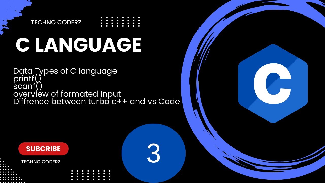 Data Types In C Language | first c program - YouTube