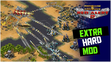 Red Alert 2 | Extra Hard Mod | DEFENSE | 1 vs 7 brutal ai