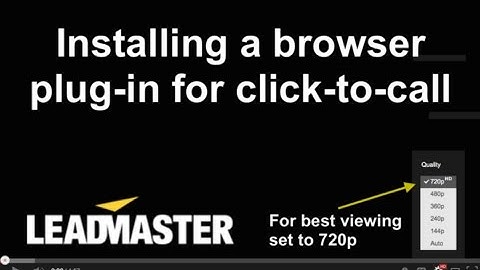 How to Install a Browser Plug-in that makes phone numbers Click-to-Call