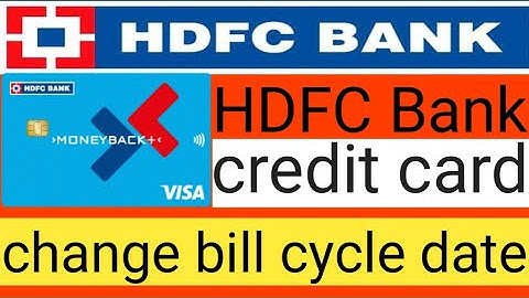 HDFC Bank credit card change bill date how tohdfc bank credit card bill date 2024#change #billionair