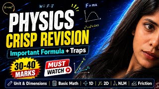 Physics Score Booster Revision 🔥 Important Formula & Traps | 30-40 Marks Pakke