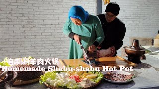 Lamb Hot Pot (Shabu Shabu) |BEST Chinese halal food recipes|羊肉火锅：阿蕊准备了一整天，配菜都有10个