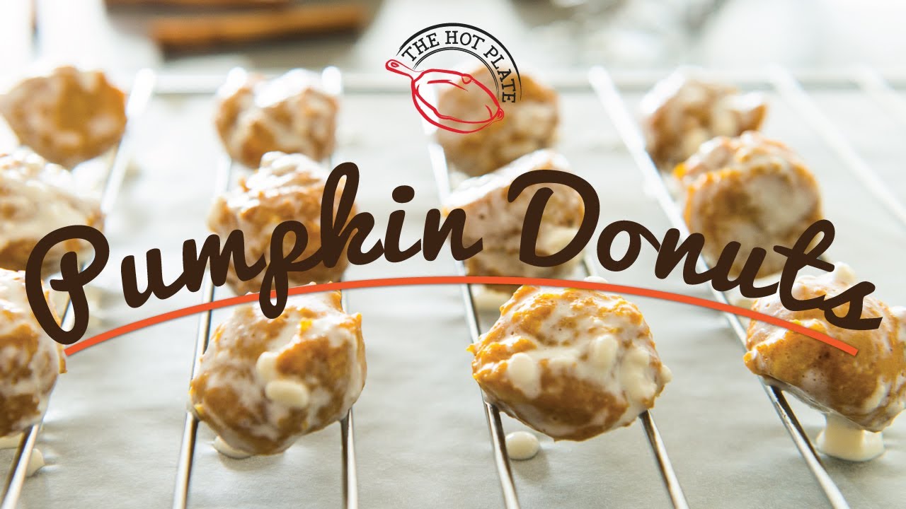Pumpkin Donut Recipe - The Hot Plate - YouTube