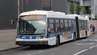 M15 bus announcements to South Ferry (Vianova screen)