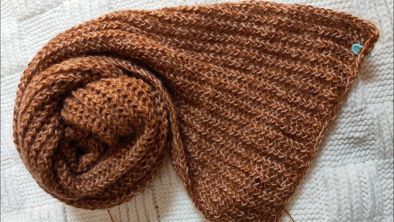 طريقه عمل كوفيه تريكو بغرزه مفرغه