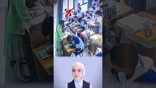 لقطات حقيقية: طلاب ينقذون معلمتهم بعد تعرضها لوعكة صحية داخل الفصل! ❤️ #اكسبلور #shorts #short
