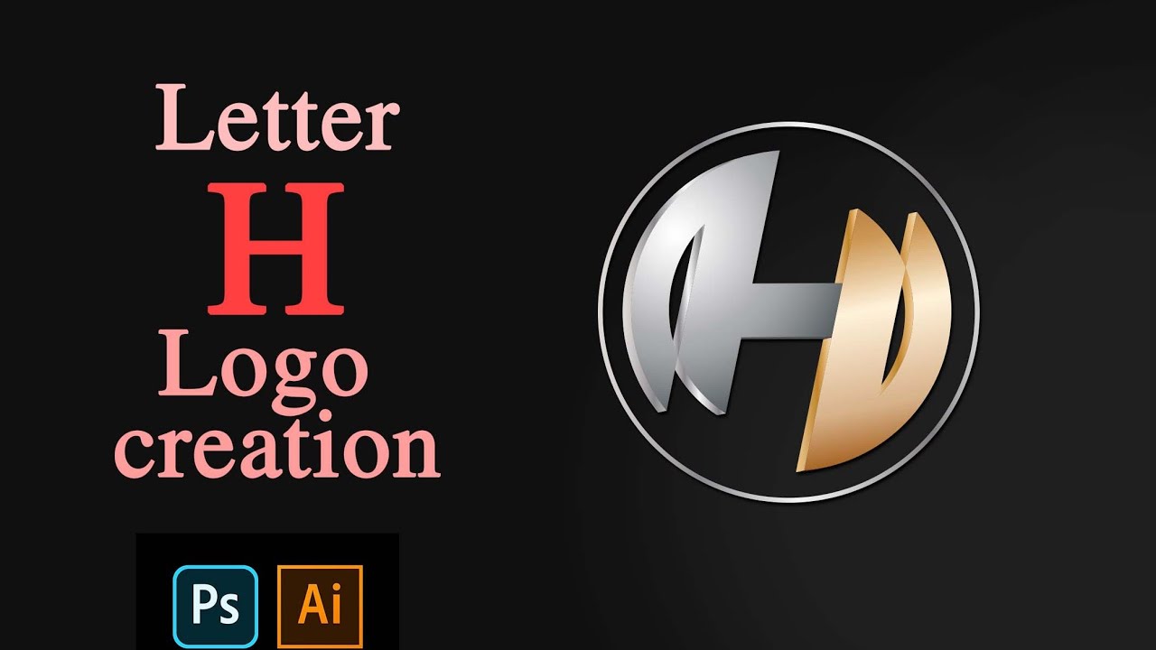 Letter H logo creation | 3D design