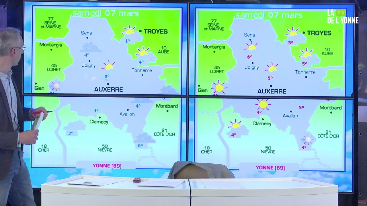 La météo de l'Yonne du jeudi 5 mars 2020 YouTube
