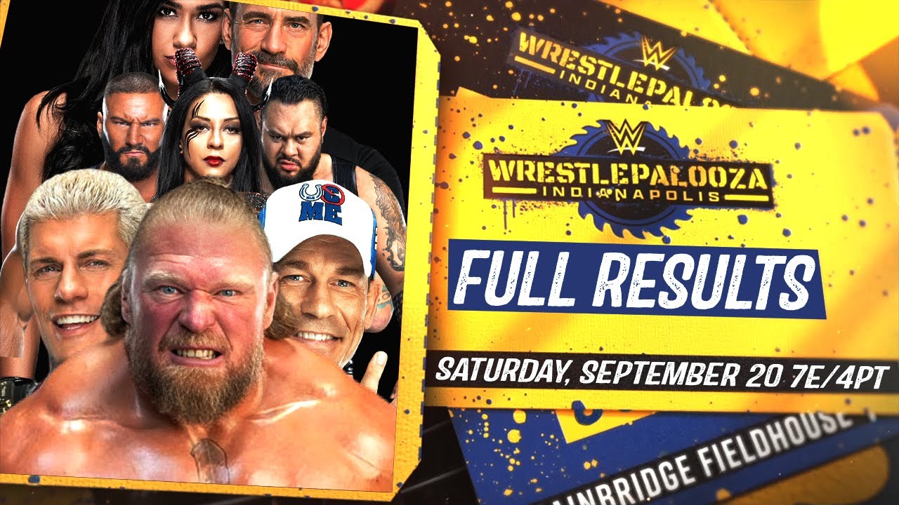 WWE Wrestlepalooza 2025 Full Results YouTube