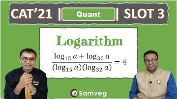 Quant # 115 | CAT 2021 Solution | Slot 3 | Algebra | Logarithm |