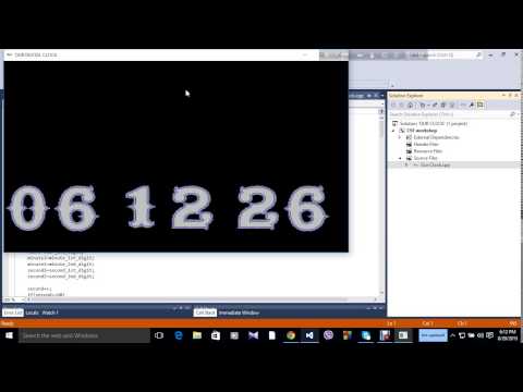 Digital Clock By Using I graphics Made By Turjo
