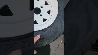 12 inch trailer tire upgrade.  Harbor Freight trailer