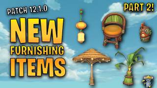 WoW Housing Patch 12.1.0 Furnishing Showcase | Part 2: Shop, Zone Items & More!