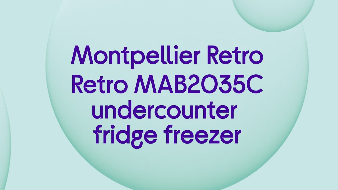 Montpellier Retro MAB2035C Undercounter Fridge Freezer Cream Quick