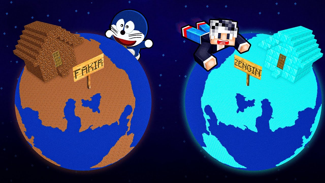 FAKİR Tombiş DÜNYASI vs ZENGİN Gürol DÜNYASI - Minecraft