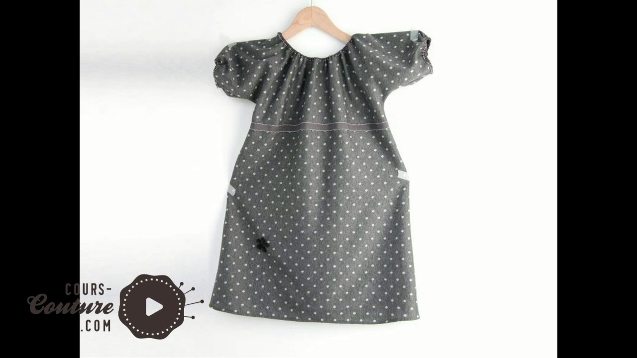 cours de couture - Apprendre à coudre une robe pour fillette manche ballon - Tuto de couture