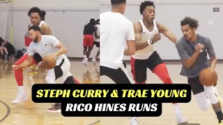 Stephen Curry \& Trae Young Team Up Rico Hines Runs