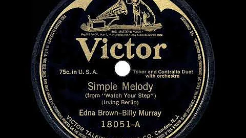 1916 Play A Simple Melody - Billy Murray & Elsie B...