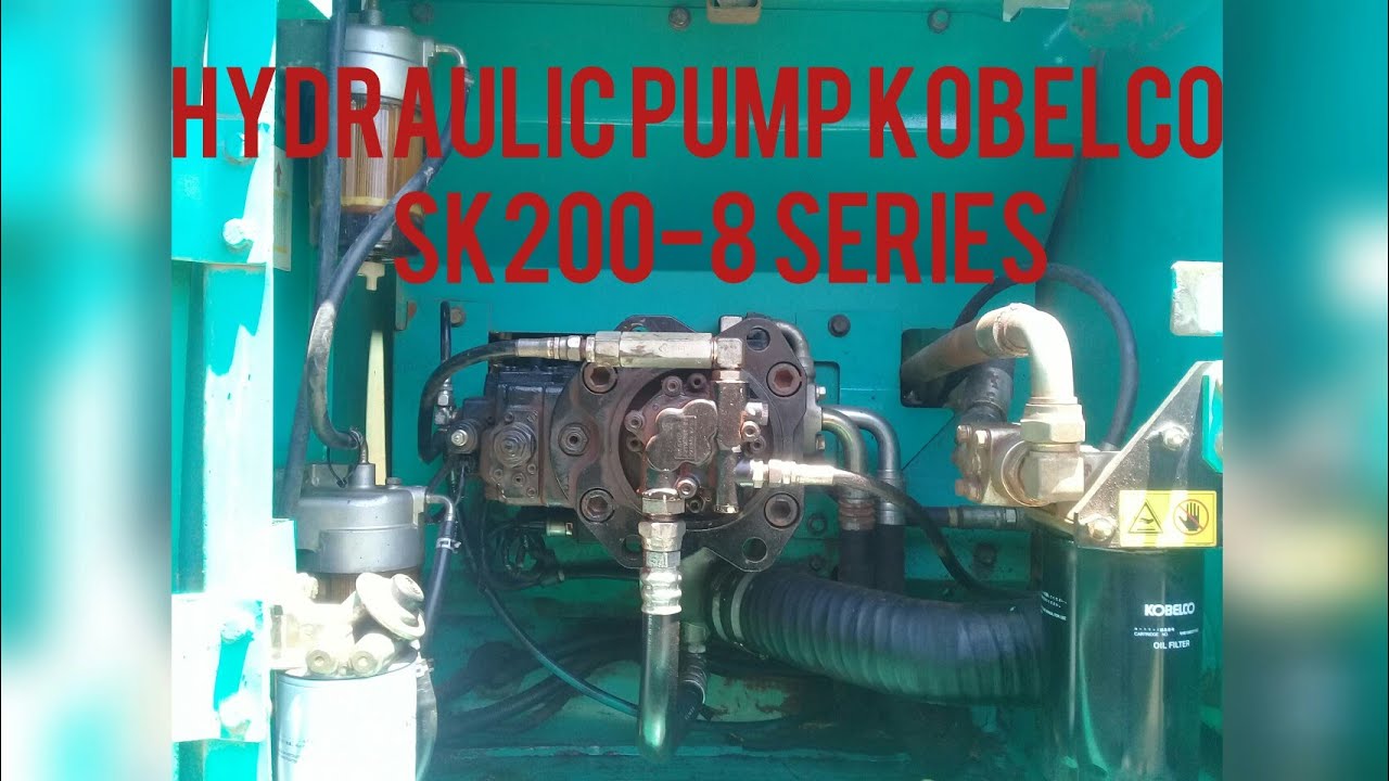 Main pump / Hydraulic pump EXCAVATOR KOBELCO SK2008 Series YouTube