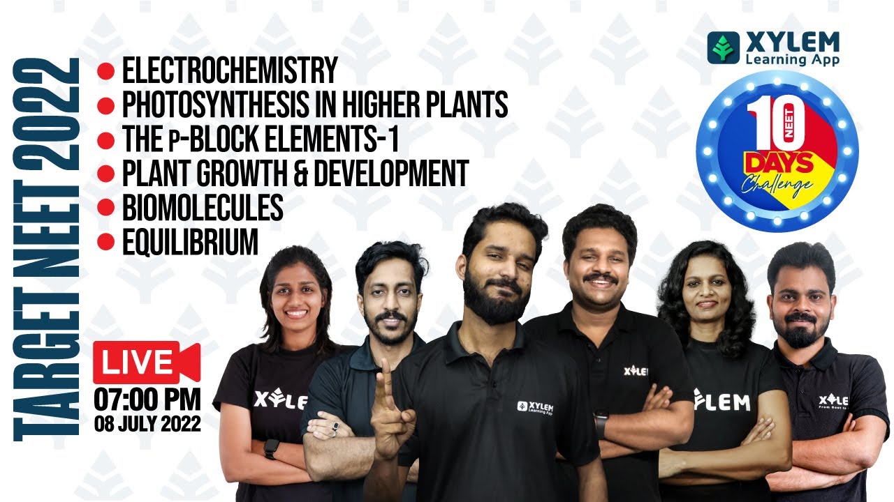 NEET 2022- PHOTOSYNTHESIS , p-BLOCK ELEMENTS 1,PLANT GROWTH & DEVELOPMENT,BIOMOLECULES ,EQUILIBRIUM