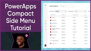 How to create a Modern Compact Side Menu in PowerApps