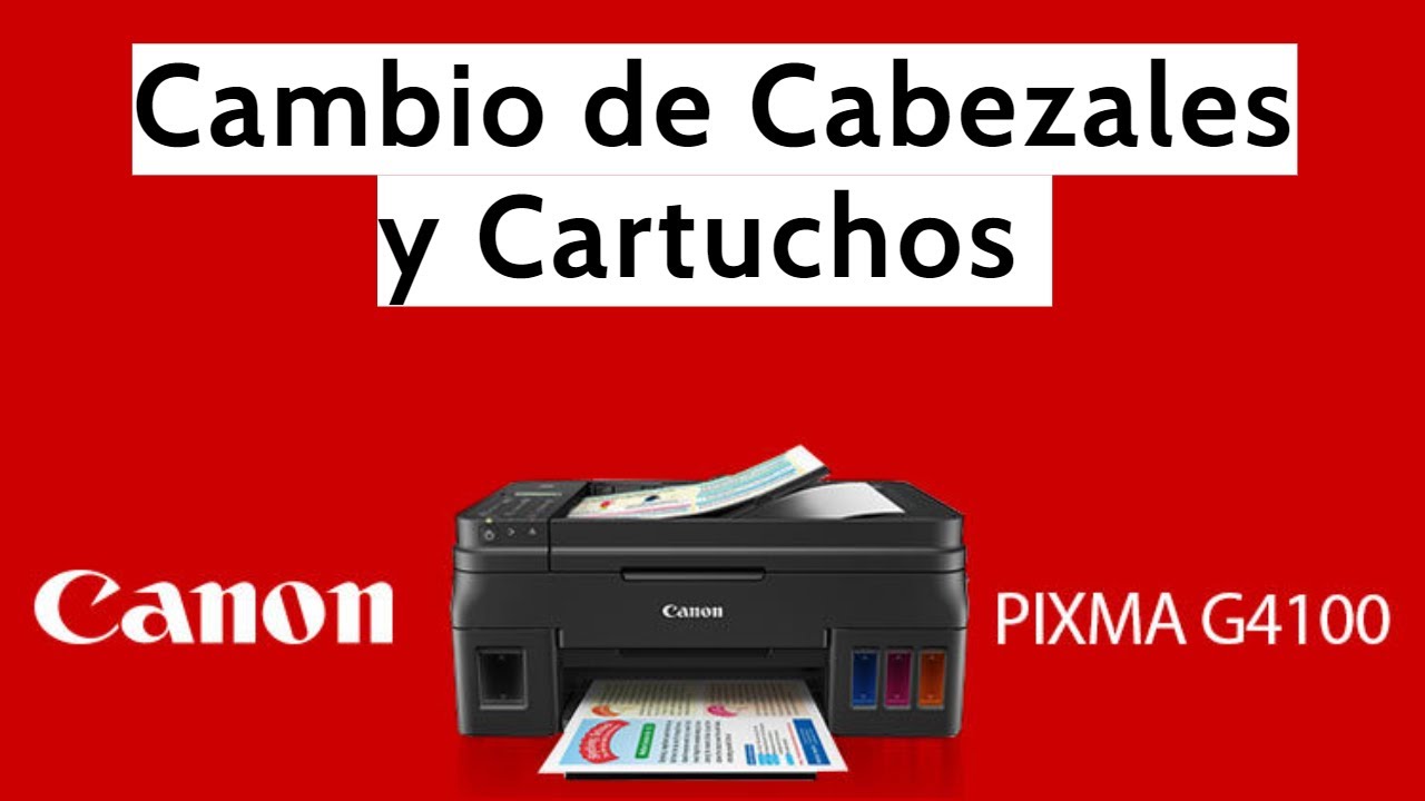 Cambio de cabezal en #CANON G4110. G2100 | G3100 | G Series con sistema de  Tinta Continua - YouTube