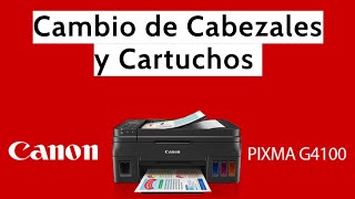 Cambio de cabezal en #CANON G4110. G2100 | G3100 | G Series con sistema de  Tinta Continua - YouTube
