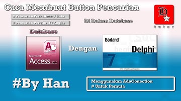 Cara Membuat Button Pencarian Data Di Database Access Dengan Delphi7