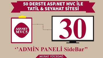 #30 Asp.Net Mvc5 ile Tatil Seyahat Sitesi Admin Paneli Sidebar