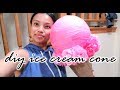 DIY | Giant Ice Cream Cone! | Sprinkle Themed Baby Shower Decor