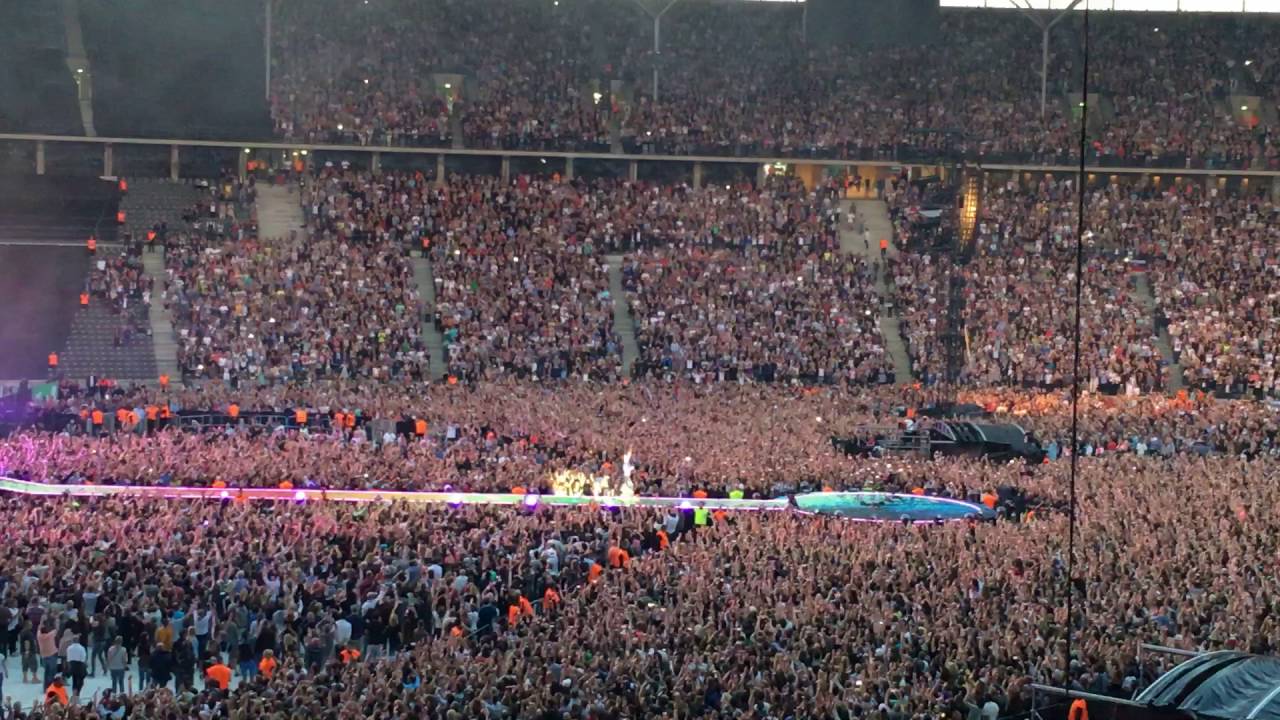 Paradise - Coldplay Live HD - Olympiastadium Berlin 29/6/16