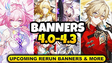 NEW UPDATE! CHARACTER BANNER ROADMAP FOR 4.0-4.3 | ALONG WITH RERUN BANNERS - Honkai Star Rail