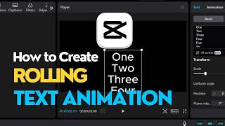 How to Create a Rolling Text Animation in CapCut PC | Step-by-Step Tutorial