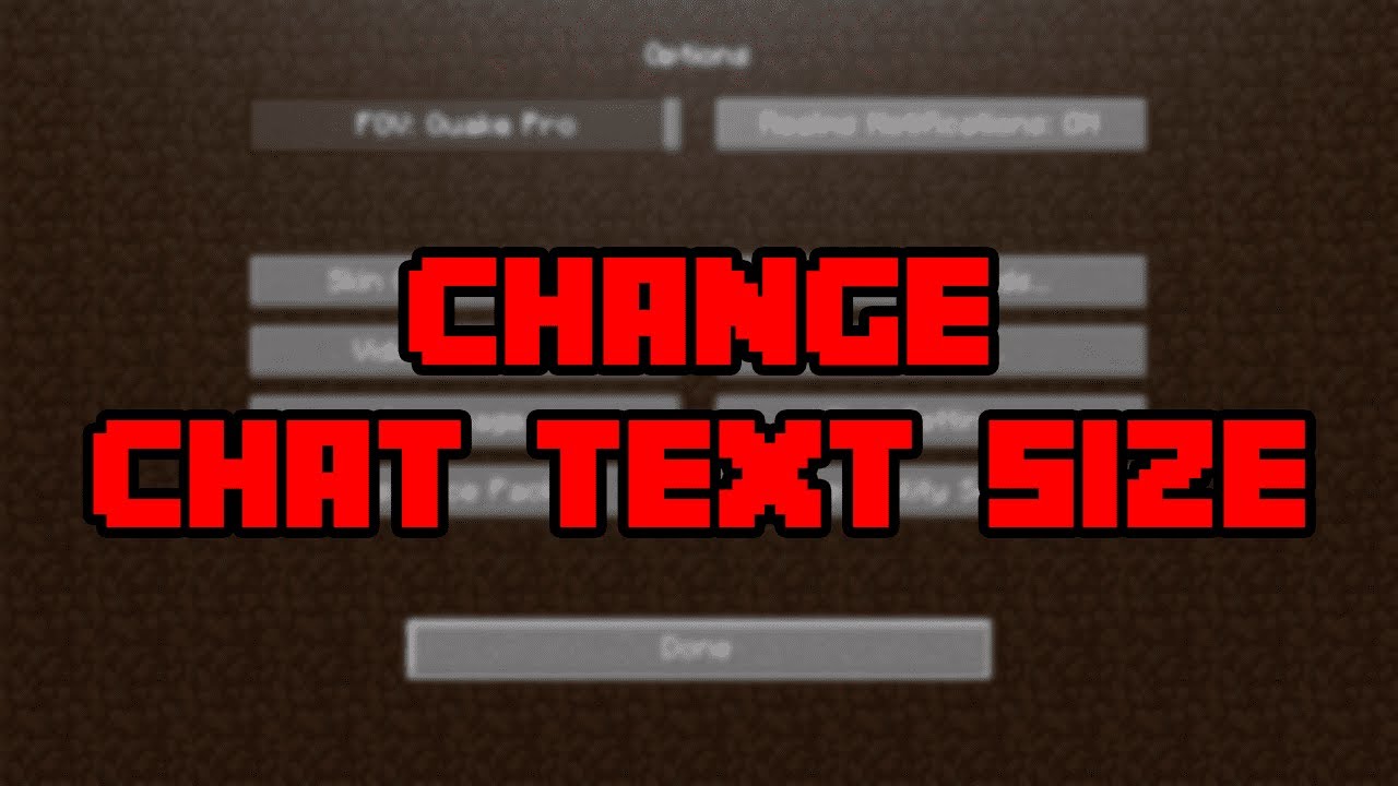 how to make text smaller in minecraft